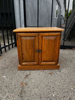 Solid wood cabinet or end table