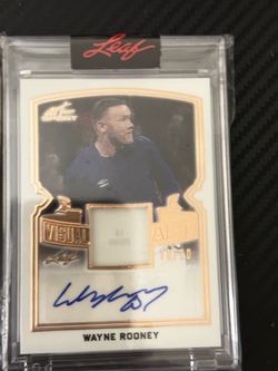 Wayne Rooney autograph, and patch