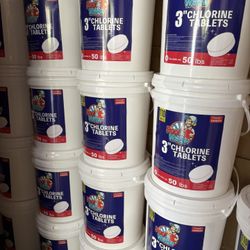  3” Chlorine Tablets for Swimming Pools – 110 Tablets, 50 lbs