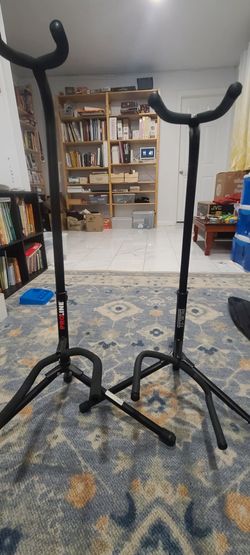 Two guitar stands