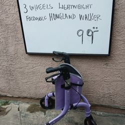 Foldable 3 Wheels Walker 
