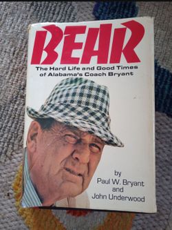 Alabama Football Paul Bear Bryant Autographed Autobiography*100.00* Signed 1977 College Football