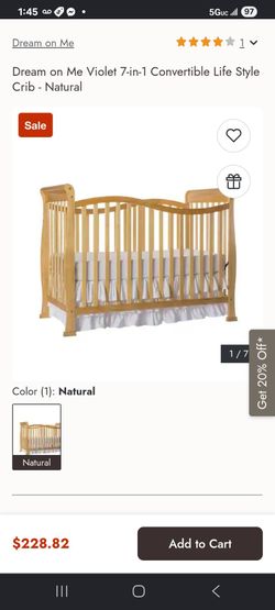 Dream on me Baby Crib 7-1 Brand New.