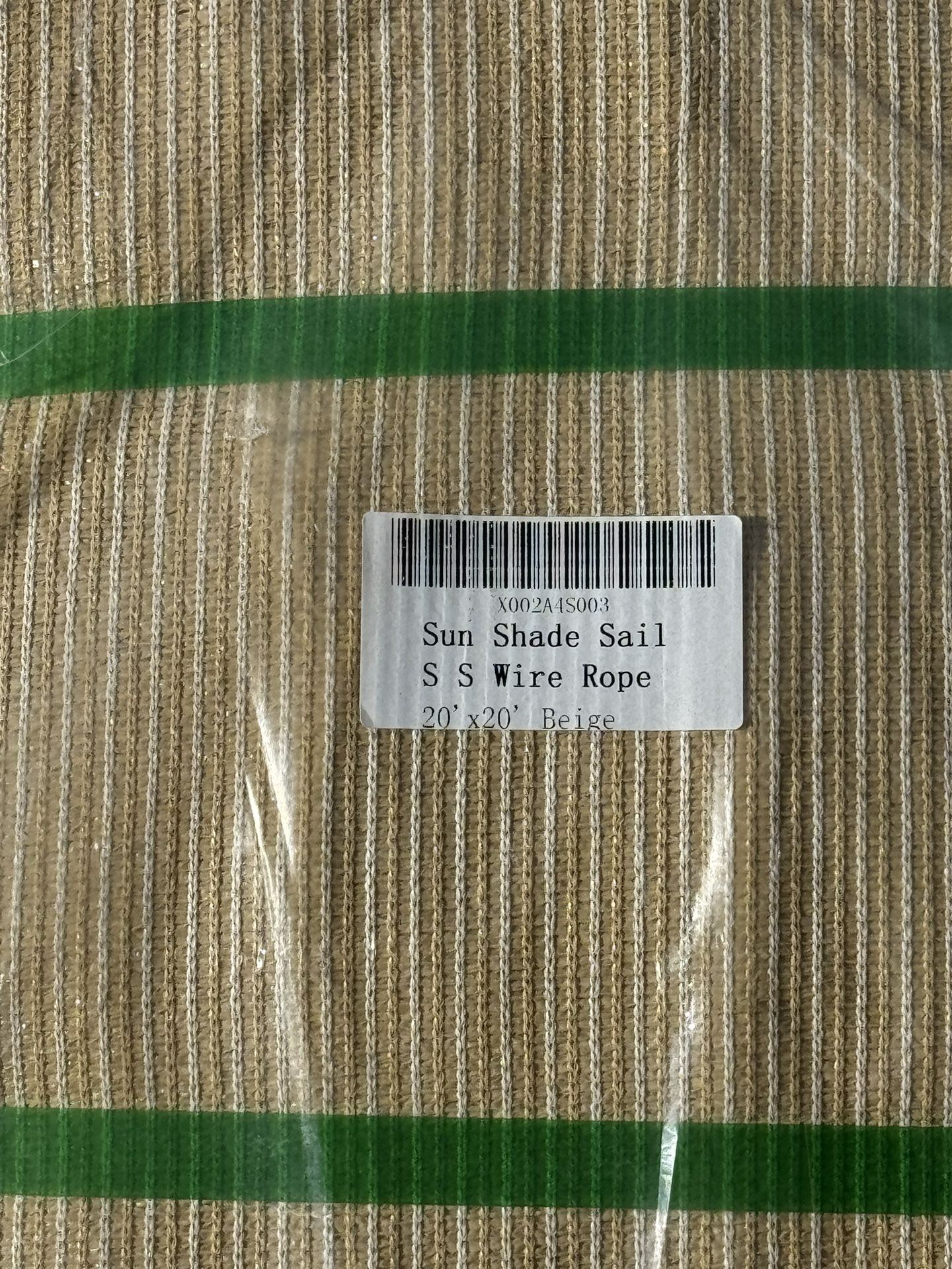 New - Shade Cover Sail 20’ X 20’