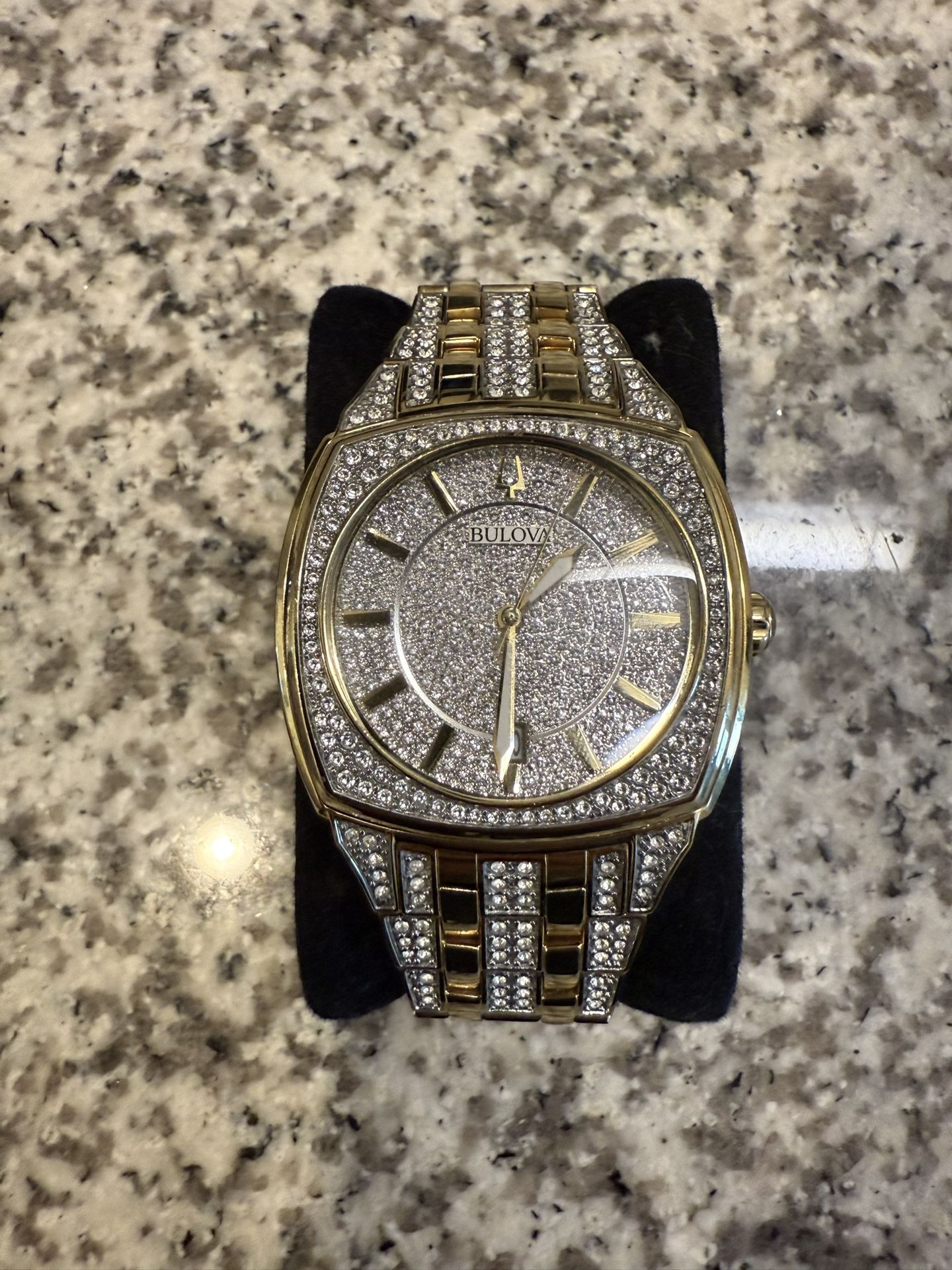 Bulova Crystal Gold Watch