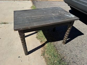 $45 Coffee table, needs love but is sturdy!