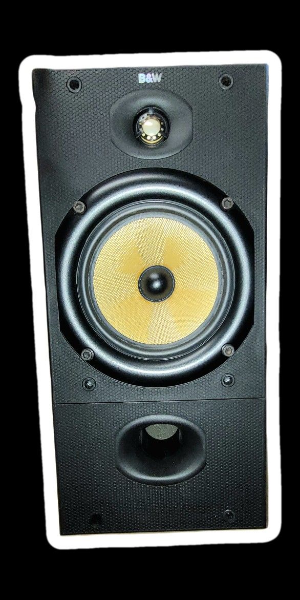 B&W DM602 Bookshelf Speaker – High-Quality Audio Single Speaker