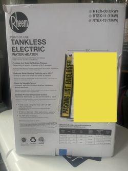 Rheem 240v RTEX-13 Tankless Residential Water Heater 