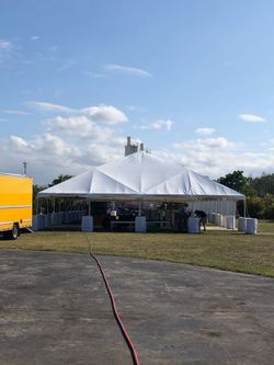 Large White Frame Event Tent