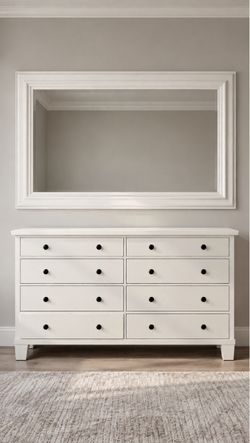 Dresser with Large Mirror