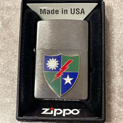 Zippo Lighter 75th Ranger Regiment 