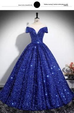 Brand new sequined dresses, vocal performance costumes, hostess dresses, evening gowns, wedding dresses. Tie-strap, suitable for sizes 2-6 (XS-XXL)