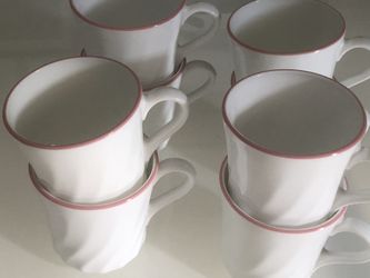 Vintage Corelle Peony Swirl Coffee Mugs