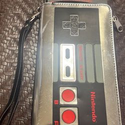 Retro Nintendo Classic NES Controller Metallic Trifold Wallet 4"x8"