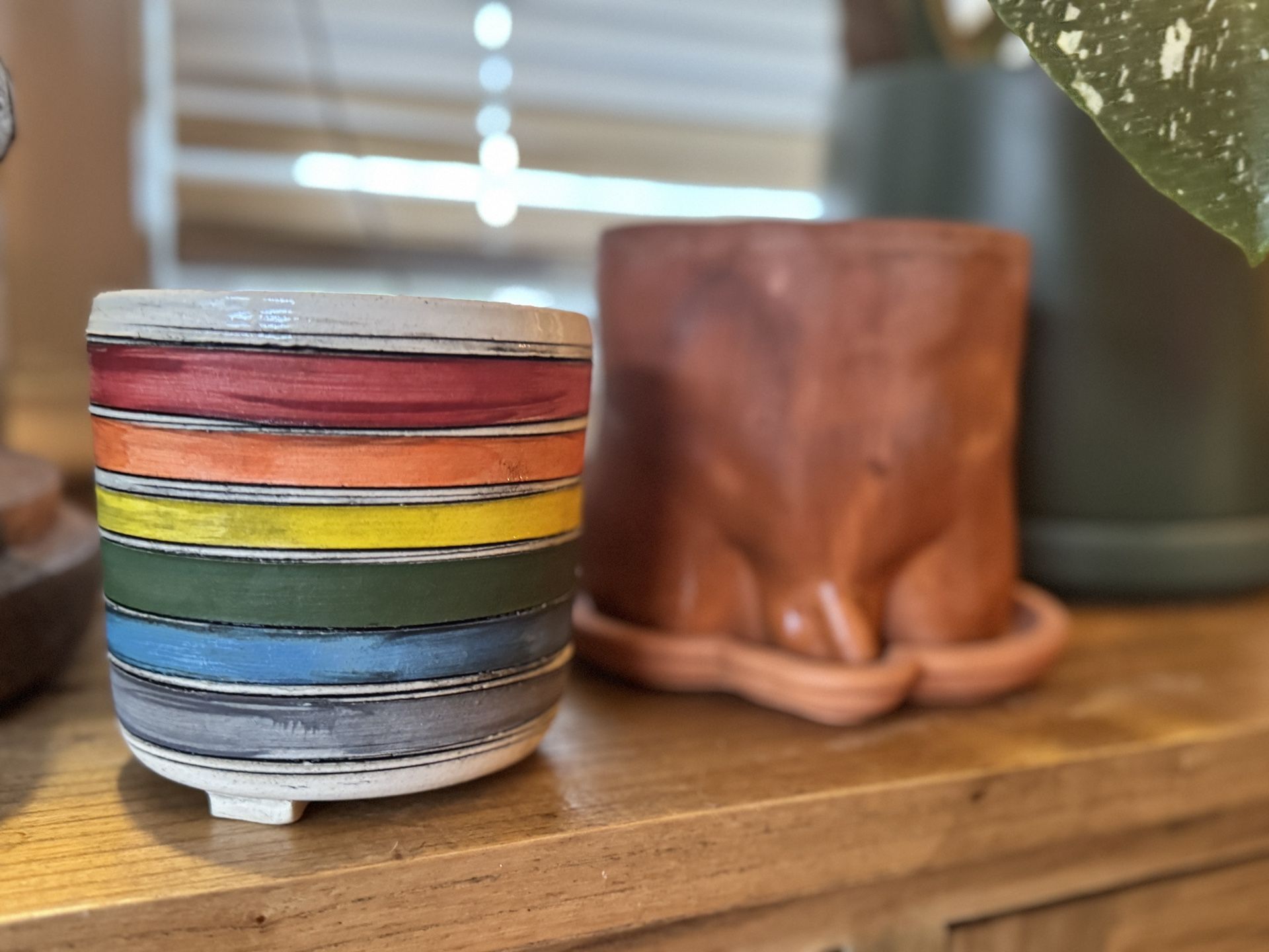 Unique Boutique Planters β Terra Cotta & Rainbow Ceramic π± Flower Pots $25 Each