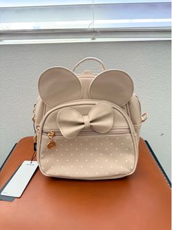 Mini Backpack - Tan color