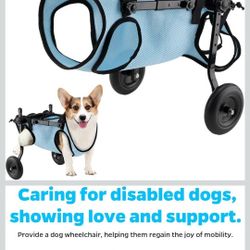 Dog Wheelchair for Back Legs, Dog Wheelchair Cart, Doggy/cat Wheelchairs with Disabled Hind Legs Walking, Mobility Aids for Small Pets Hind Limbs, Dog