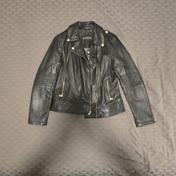 GUESS Womens Leather Jacket