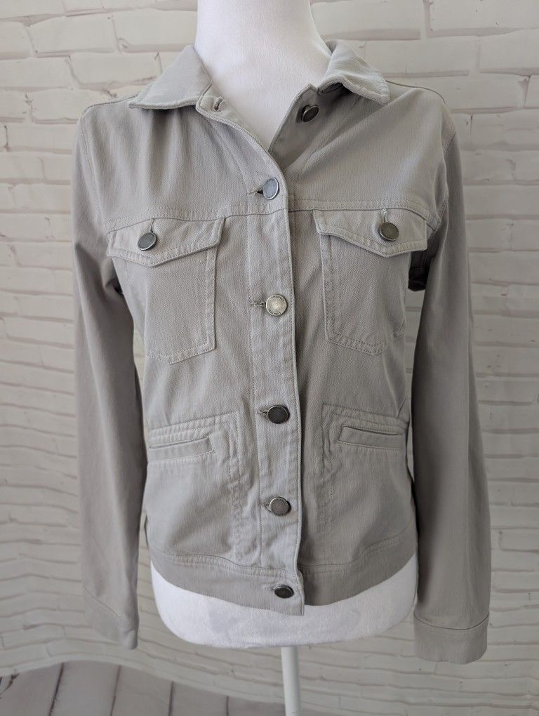 Liverpool Gray Denim Jacket Size XS