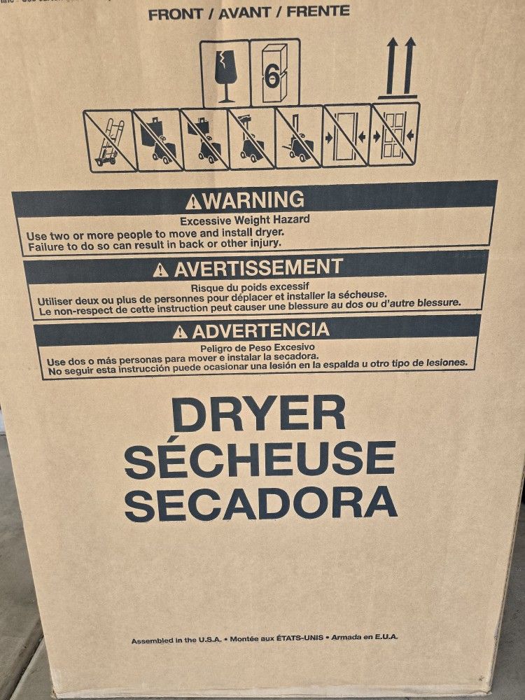 NEW WHIRLPOOL DRYER!!!!