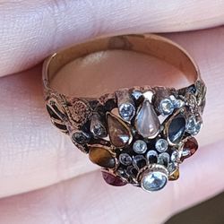 18k Gold Antique Gem Ring