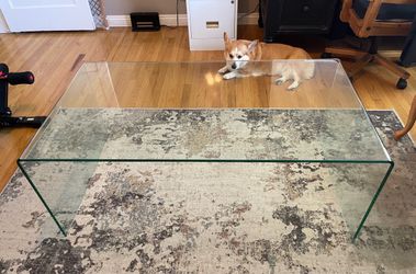 Clear Glass Coffee Table