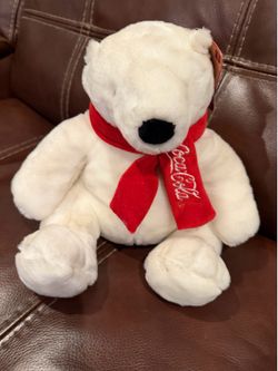 Boyds Collections Classic Coca Cola Polar Bear Plush Boyd Teddy Bear Red Scarf with tags