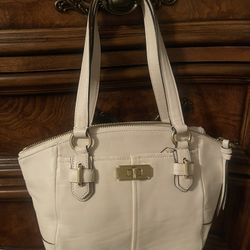New Authentic Coach Bag White