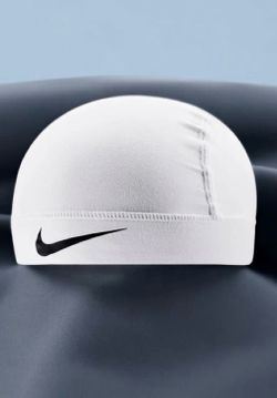 White Nike skull cap
