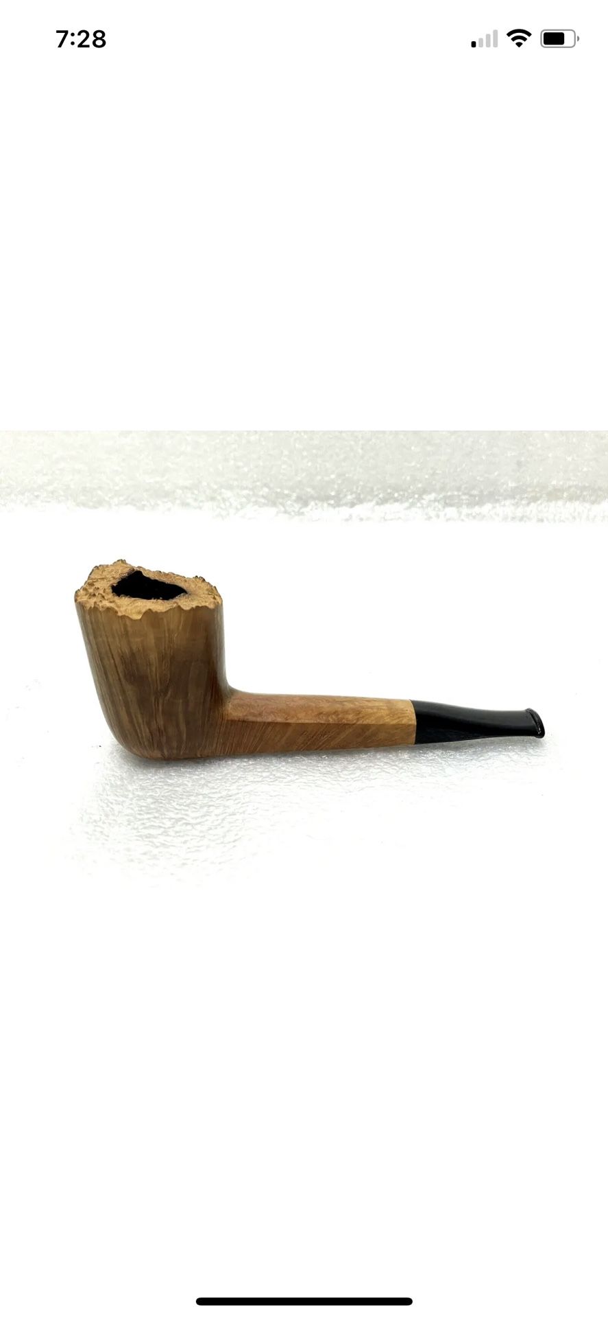 Rare Domenico Grenci ~ Calabria - Italy ~ Bulldog Tobacco Smoking Pipe ~ 6 inch