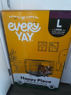 2 door dog crate large brand new