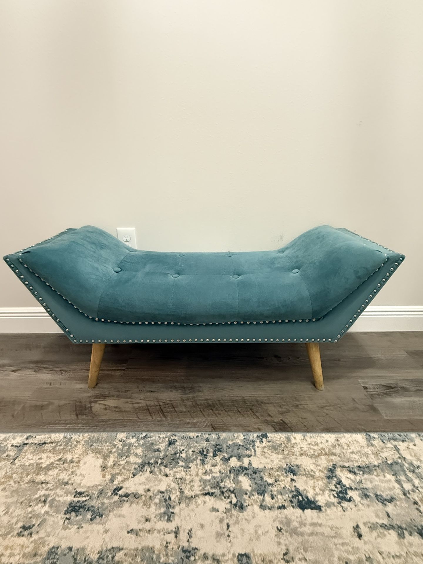 Turquoise Decorative Bench