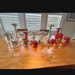 Pottery Part Candle Holders. All Great Shape. 