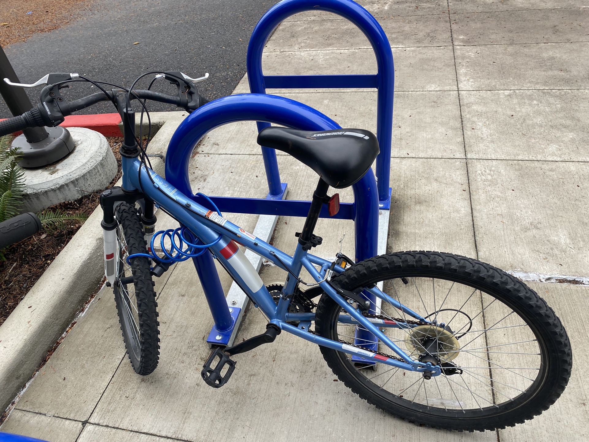 small blue bike price negotiable 
