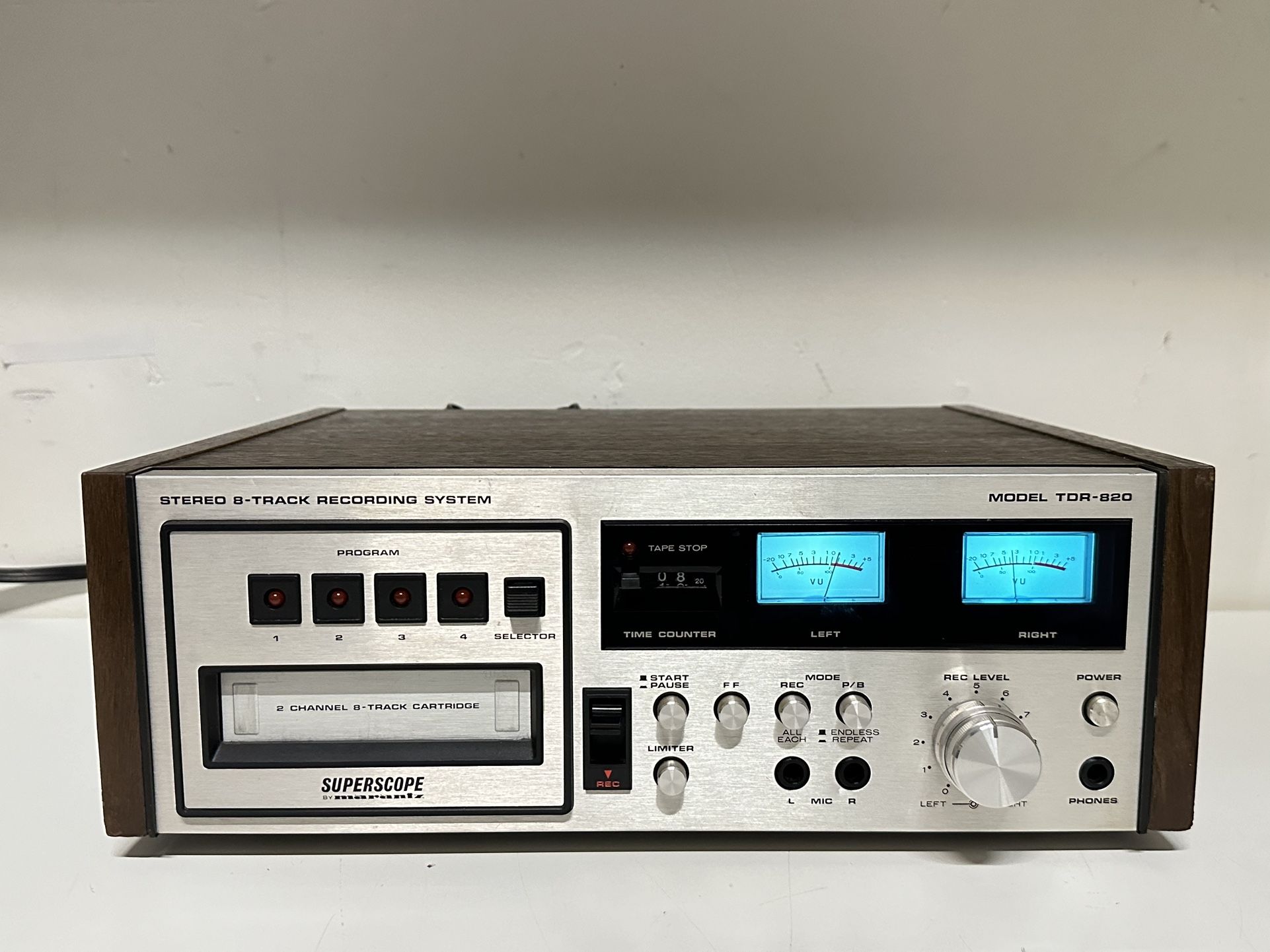 Superscope by Marantz ~ TDR-820 8-Track Player Recorder with Dolby ~ Read DESC