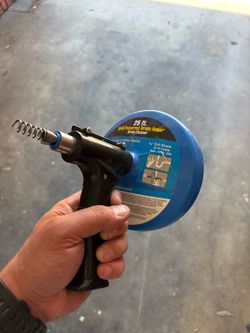 25’ drill powered drain auger
