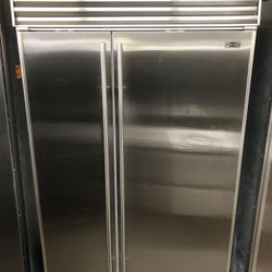 Sub Zero 48” Stainless Steel Built In Side By Side Refrigerator 