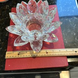 Lotus Crystal Candle Holder