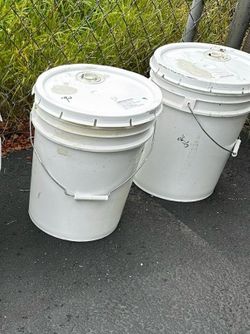 Buckets with lids