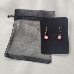 Pink Skull Earrings