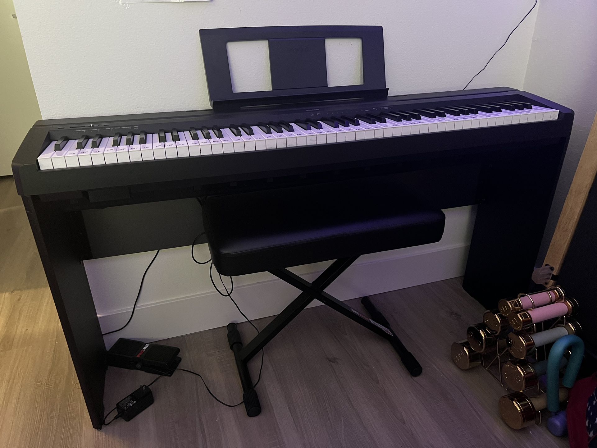 Yamaha P-45B 88-Key Piano (With Bench)