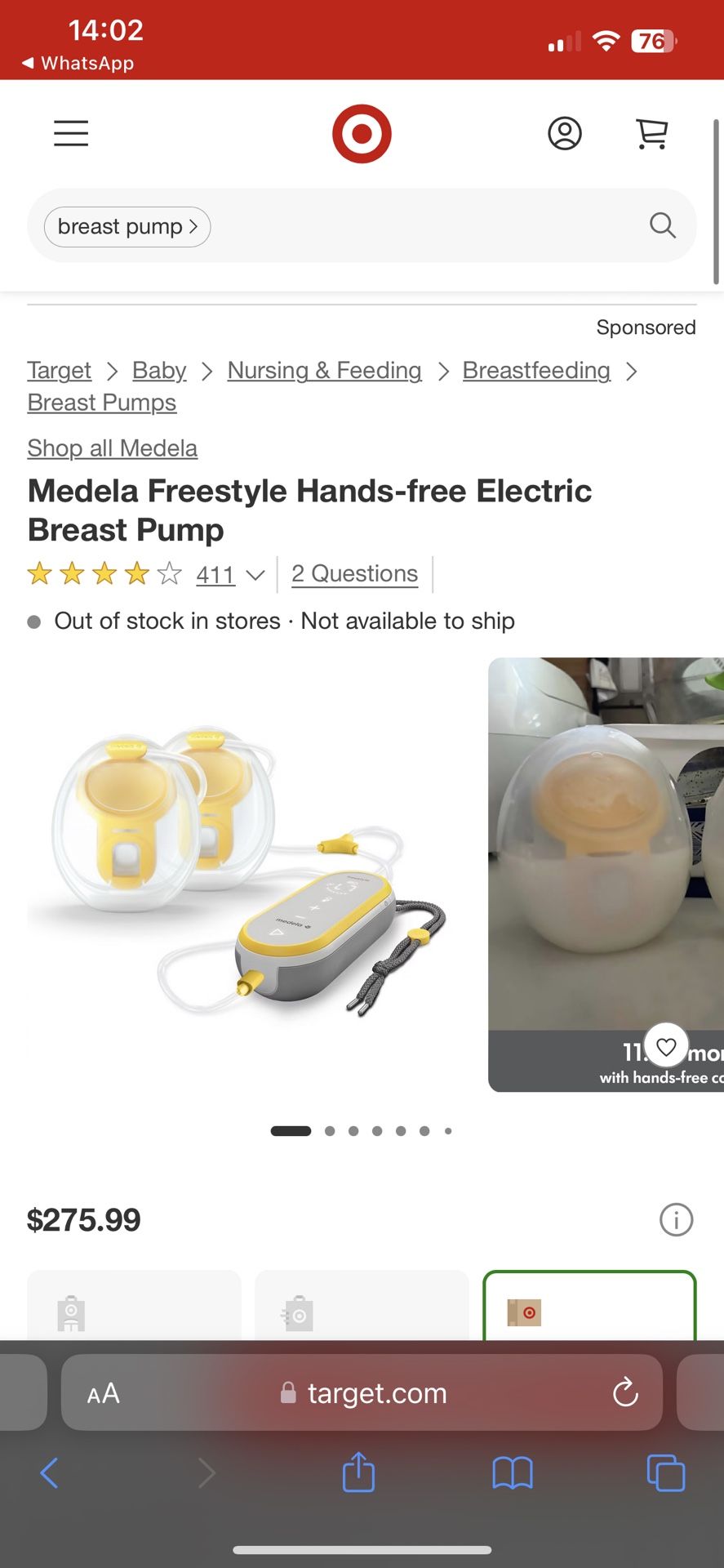 Medela Freestyle Hands Free breast Pump