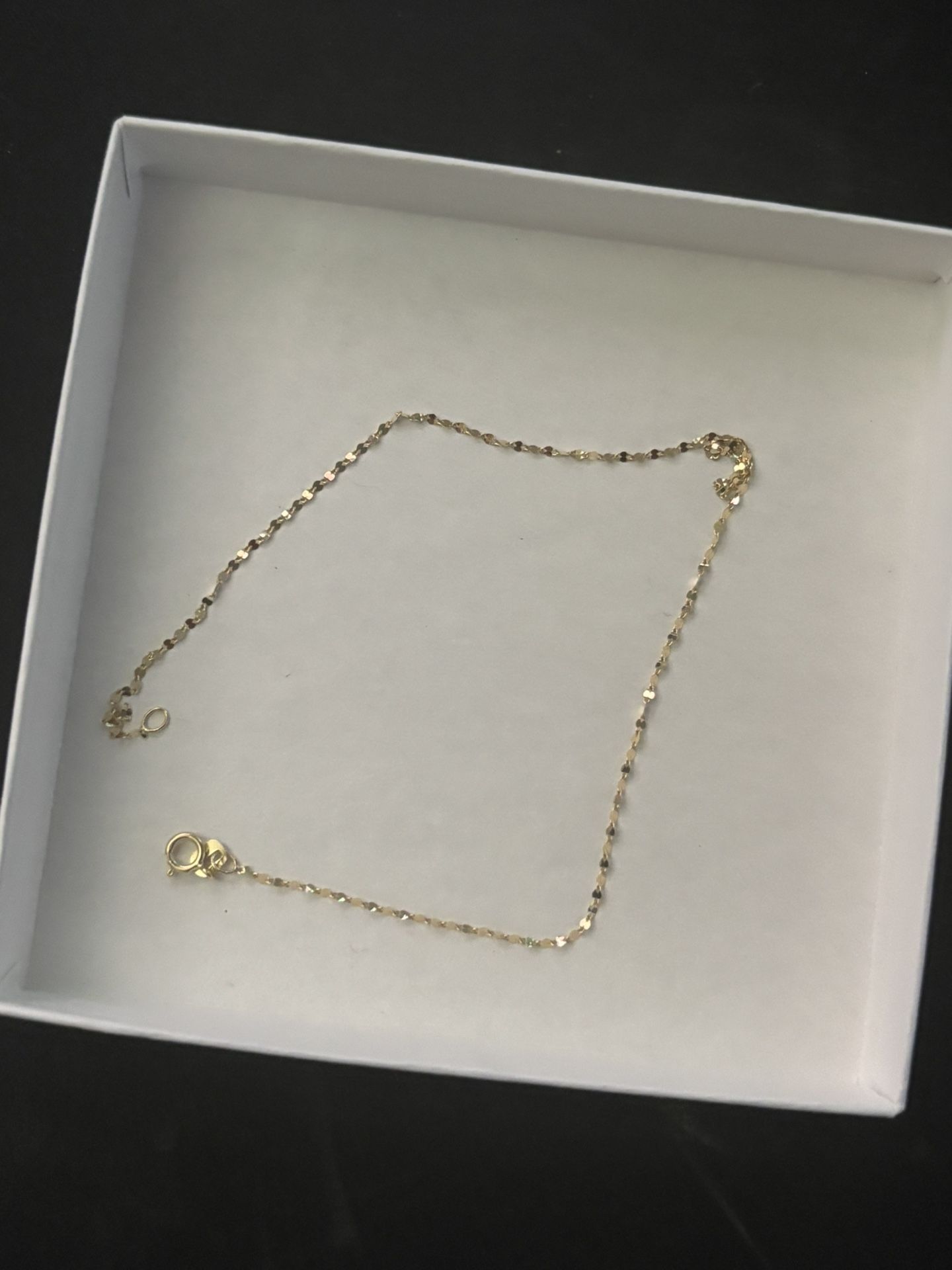 10k anklet bracelet 10inch