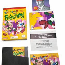 Ren and Stimpy Buckaroos NES CIB with Poster