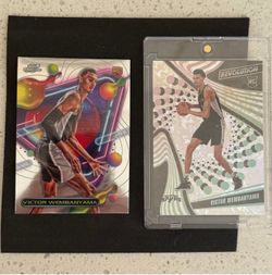 2023-24 Topps Cosmic Chrome - Victor Wembanyama #151 (RC) & avalanche rc