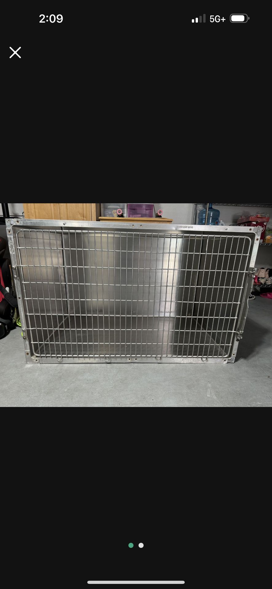 Stainless Steel Vet Grade Animal Crate. 