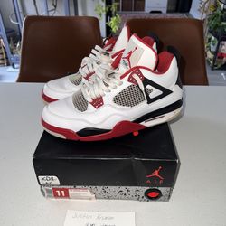 2012 Air Jordan 4 Retro 'Fire Red' 2012 / Size 11 / $140