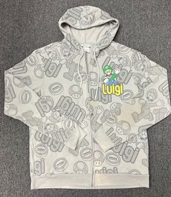 Vintage Nintendo Super Mario Luigi AOP Jacket size Large