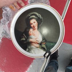 Vintage "Madame Vigée Lebrun et sa Fille" Limoges France Porcelain 11 1/4”Plate