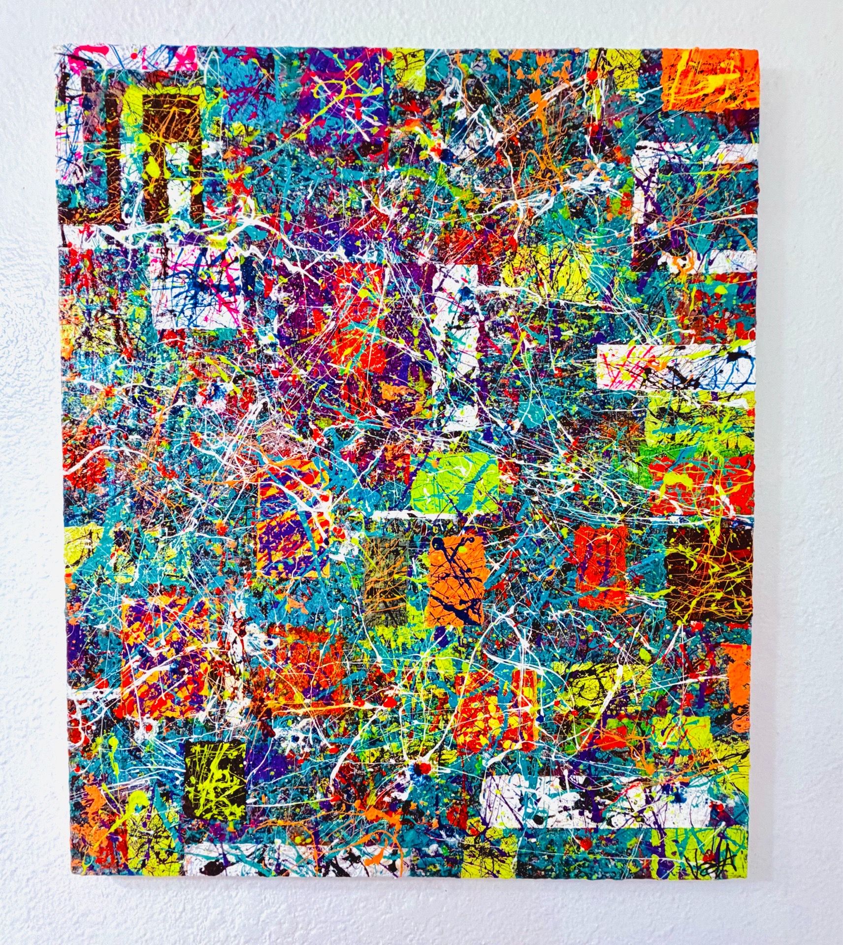 Colorful artwork/ Canvas original signed Paintings